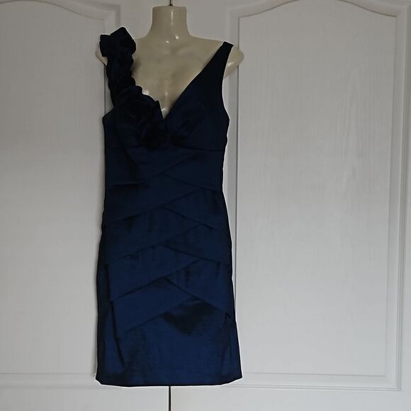 Banites Women's Formal Dress 8 Navy Blue - Picture 1 of 16